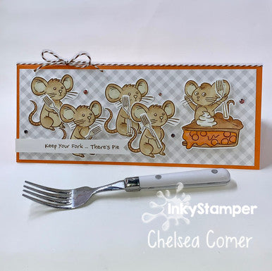 Save Your Fork There is Pie using Pie stamp set by InkyStamper