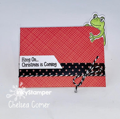 Gift card holder using Christmas Bauble stamp set by InkyStamper