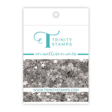 Silver Stars by Trinity Stamps