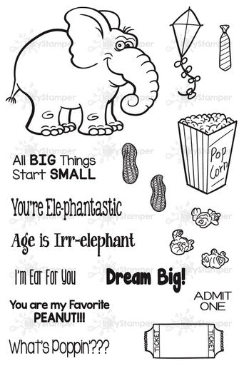 Elephant Stamp Set by InkyStamper