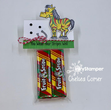 Fruit strip treat using Horse stamps by InkyStamper