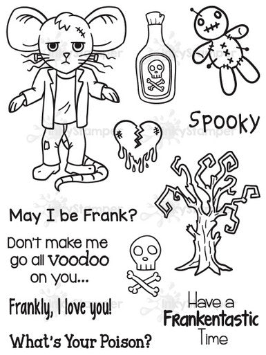 Frankenstein stamp set featuring Ralph and Rosie by InkyStamper