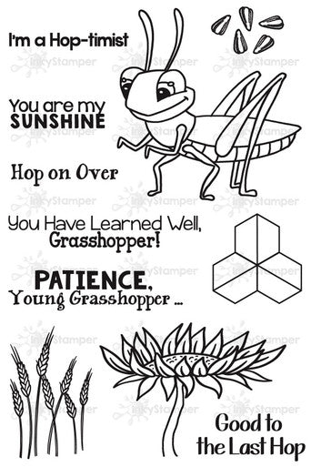 Grasshopper Stamp Set by InkyStamper