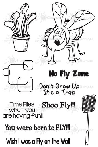 Housefly Stamp Set by InkyStamper