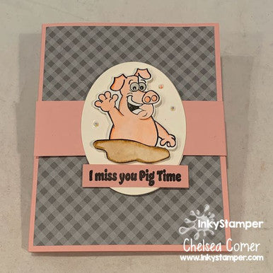 creation made with Pig Cause stamps by InkyStamper