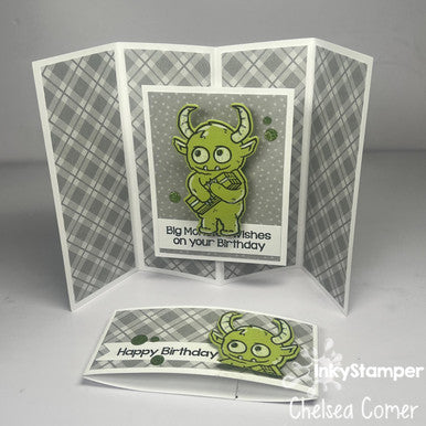 Fun Pop-Up card using InkyStamper Gifter