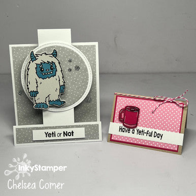 Yeti Pop-Up Easel Card Kit by InkyStamper