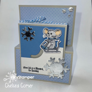Interactive Toboggan Card by InkyStamper for OOAK