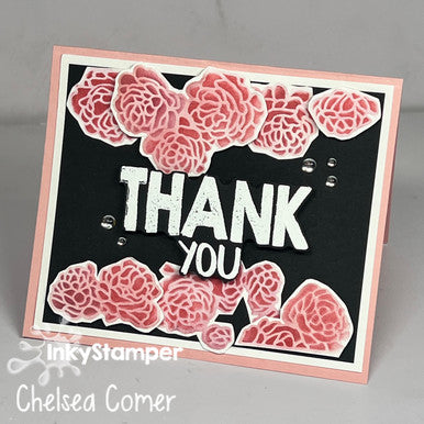 Dimensional Card with Rambling Rose