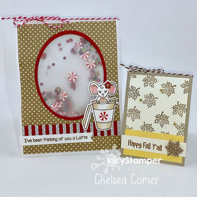OOAK Peppermint Mocha Latte Card featuring Latte by InkyStamper