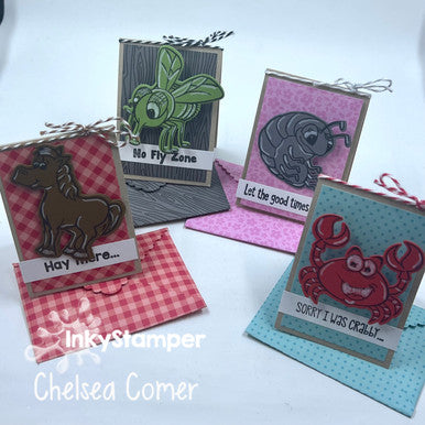 Mini Interactive Cards with Envelopes by InkyStamper