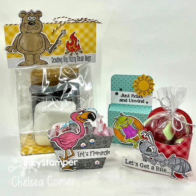 Treat Holders featuring InkyStamper stamps and dies