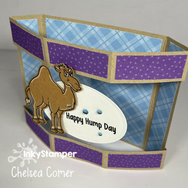 Half Hexagon Camel Card Standing - Happy Hump Day