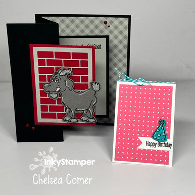 Double Decker Pop-Up Goat Card Kit by InkyStamper