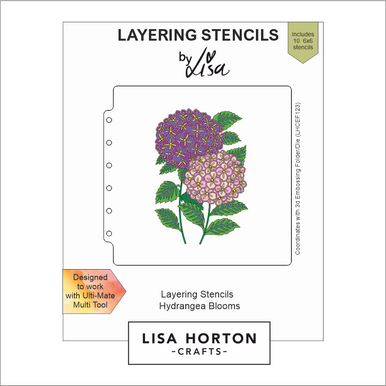 Hydrangea Stencil by Lisa Horton