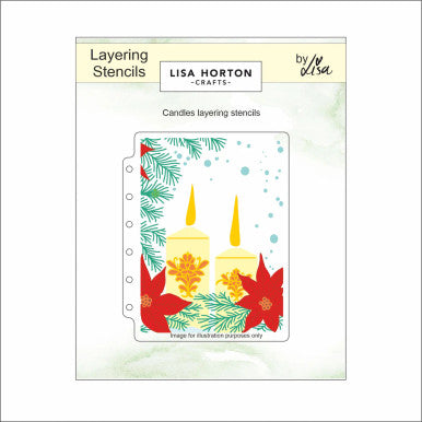 Candles Stencil by Lisa Horton