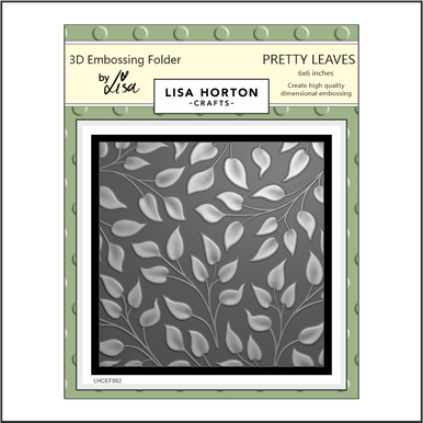 Pretty Leaves 3D Embossing Folder by Lisa Horton