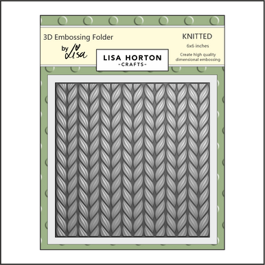 Knitted 3D Embossing Folder by Lisa Horton