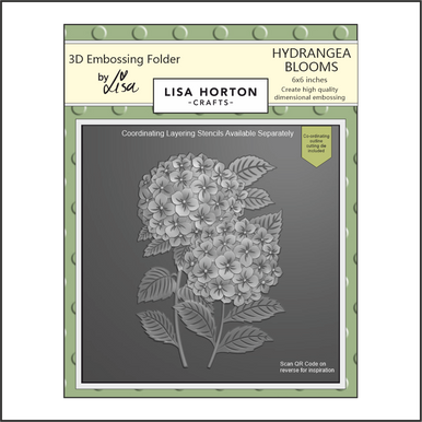 Hydrangea 3D Embossing Folder by Lisa Horton