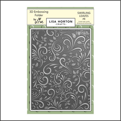 Swirling Leaves 3D Embossing Folder by Lisa Horton
