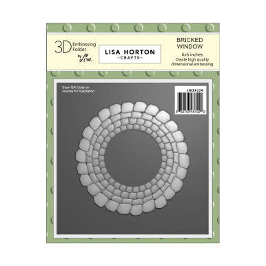 Bricked Window 3D Embossing Folder by Lisa Horton