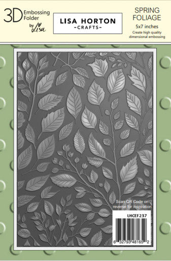 Spring Foliage 3D Embossing Folder by Lisa Horton