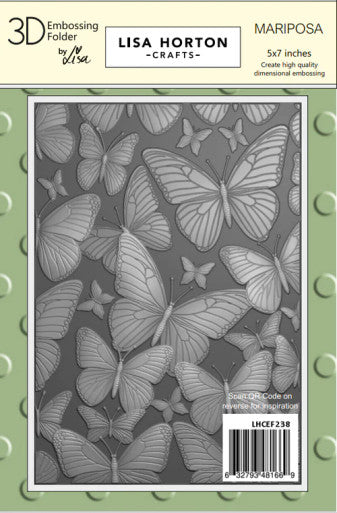 Mariposa 3D Embossing Folderby Lisa Horton