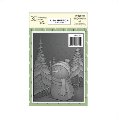 Winter Snowman 3D Embossing Folder by Lisa Horton