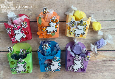 rainbow treats fun treat holder using Small Fry Box by InkyStamper