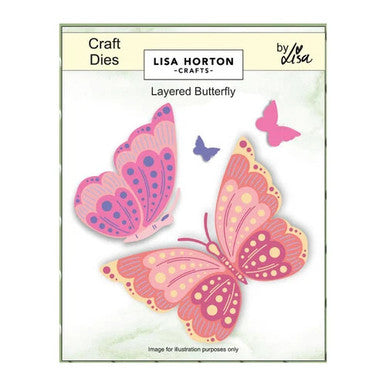 Layered Butterfly Dies by Lisa Horton