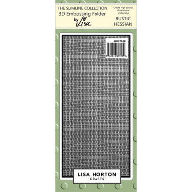Rustic Hessian 3D Embossing Folder by Lisa Horton