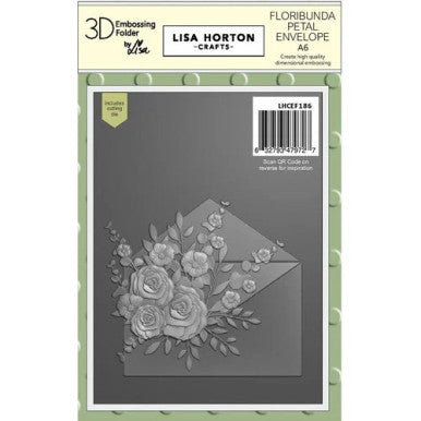 Floribunda Petal Envelope 3D Embossing Folder and Die by Lisa Horton
