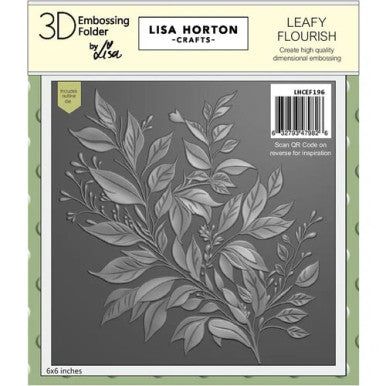 Leafy Flourish 3D Embossing Folder and Die by Lisa Horton