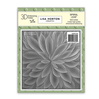 Spiral Leaf 3D Embossing Folder by Lisa Horton