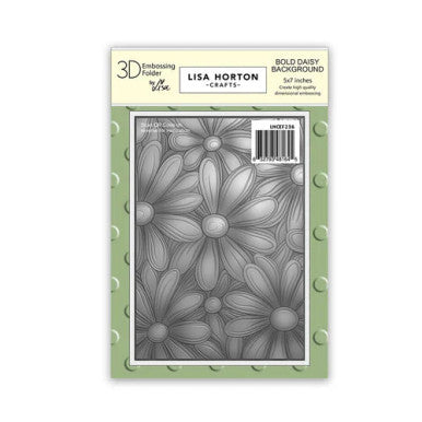 Bold Daisy Background 3D Embossing Folder by Lisa Horton