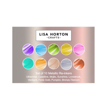 Lisa Horton Cloud 9 Metallic Ink - 10 reinkers