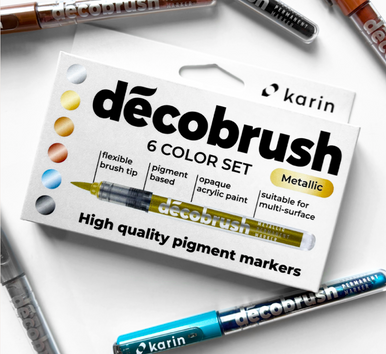 Decobrush Metallic Markers by Karin
