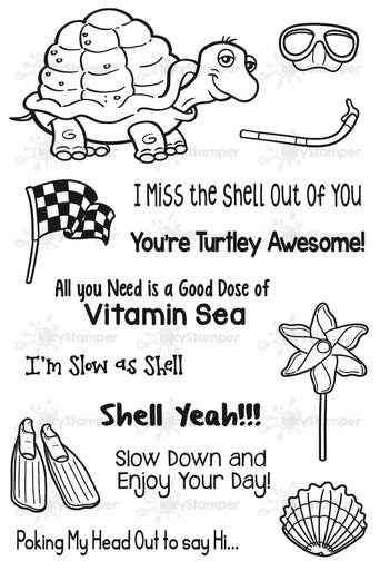 Turtle Stamp Set by InkyStamper