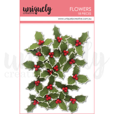 Christmas Holly Flowers By Uniquely Creative