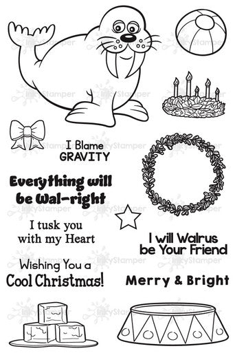 Walrus Stamp Set by InkyStamper