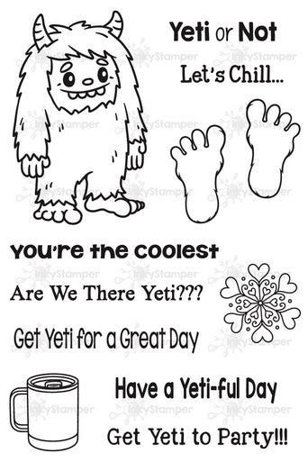Yeti Stamp Set by InkyStamper