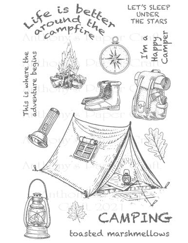 Camp Stamp Set by Anthony's Paper Crafts