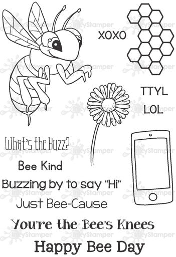 Bee Stamp Set by InkyStamper