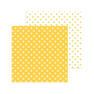 Doodlebug Design - Monochromatic Collection -  swiss dot - 12 x 12 - Bumblebee