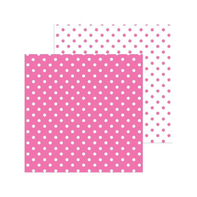 Doodlebug Design - Monochromatic Collection -  swiss dot - 12 x 12 - Cupcake