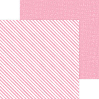 Doodlebug Design - Monochromatic Collection -  Candy Stripe / Sprinkles - 12 x 12 - Cupcake