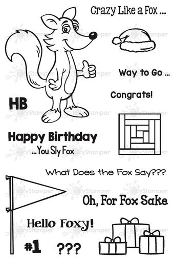 Fox Stamp Set by InkyStamper