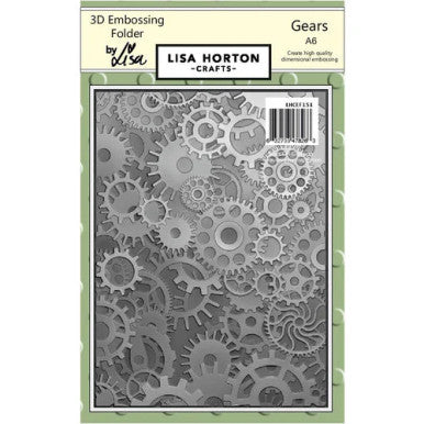 Gears 3D Embossing Folder by Lisa Horton