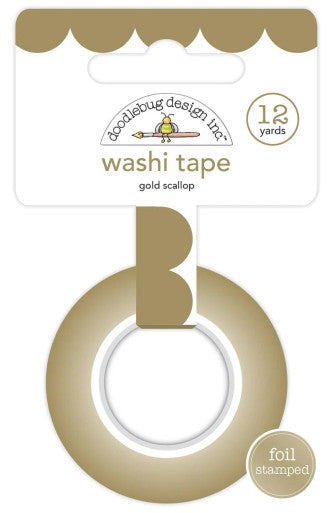 Gold Scallop Washi by Doodlebug