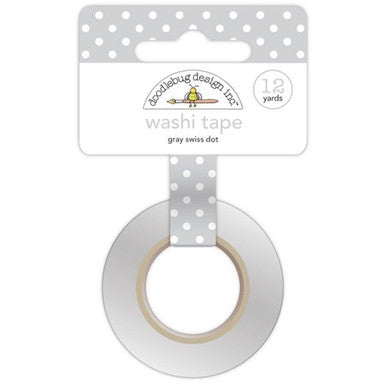 Grey Swiss Dot Washi by Doodlebug